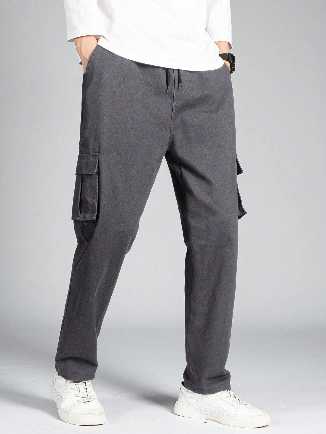 Manfinity Hypemode Men Flap Pocket Side Cargo Pants