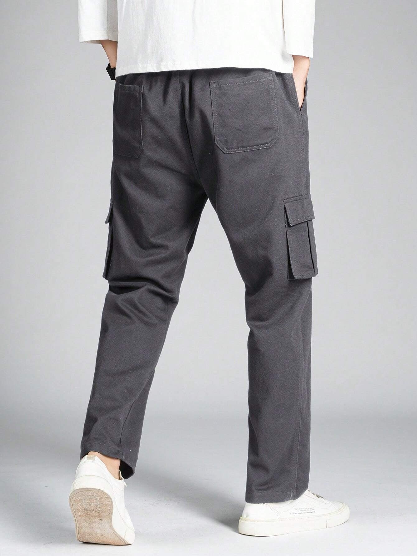 Manfinity Hypemode Men Flap Pocket Side Cargo Pants