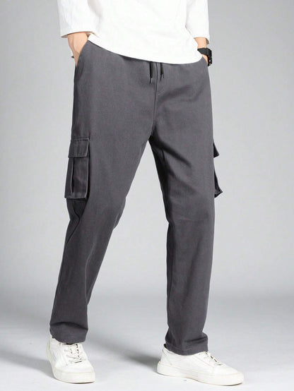 Manfinity Hypemode Men Flap Pocket Side Cargo Pants